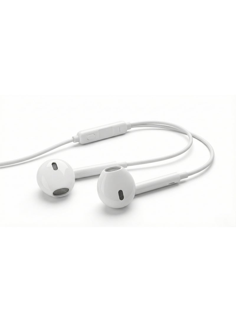 ستارت سماعة أذن سلكية ستيريو ST-36 من ستارت (START) - صوت عالي الدقة (High Definition)، ميكروفون مدمج، لون أبيض نقي، تصميم مريح، منفذ 3.5 ملم - Image 1